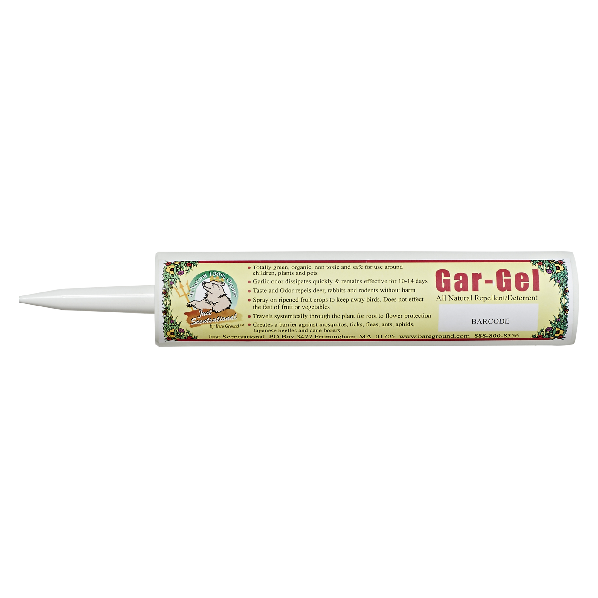 Bare Ground, Garlic Gel for Unwanted Pest Repellent, Model# GG-10
